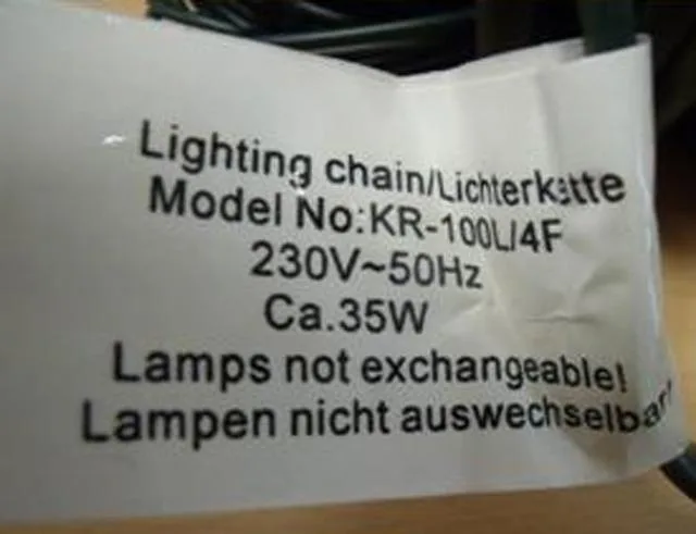 Lighting chain1. 60 Mini Lights 2.