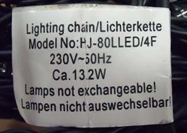 Lighting chain1. 60 Mini Lights 2.