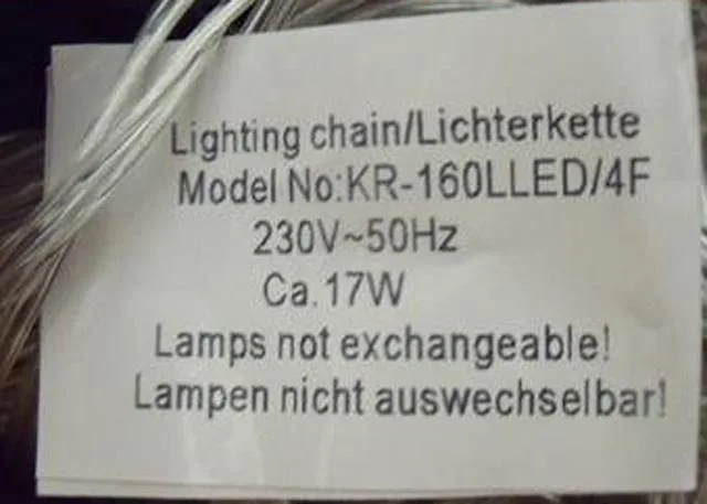 Lighting chain1. 60 Mini Lights 2.