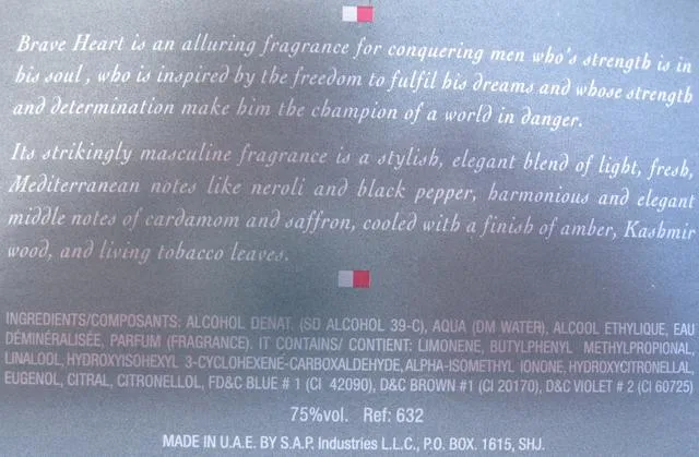 Aftershave "Braveheart"