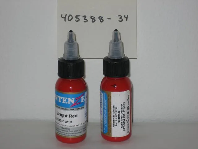 Tattoo ink:1. Intenze Cherry Bomb 2. Inten