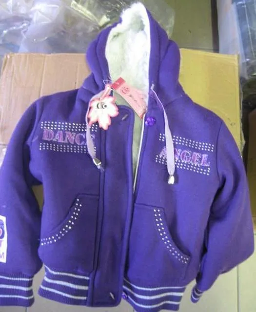 Girls' lined sweatshirt