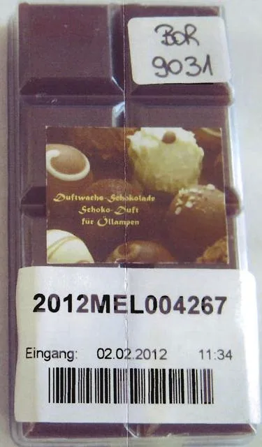 "Chocolate fragrance for oil lamps Duftwachs Schok