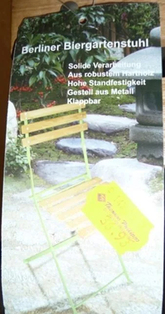Folding chair "Berliner Biergartenstuhl"