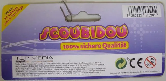 Braiding strands "Scoubidou – Rainbow"