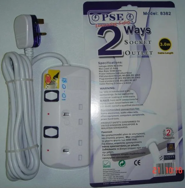 Cord extension set "Safety Socket"