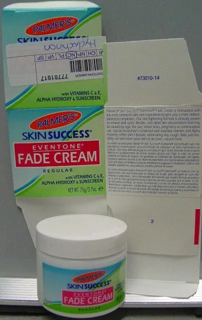 Skin lightening product "Skin Success Fade Cream"
