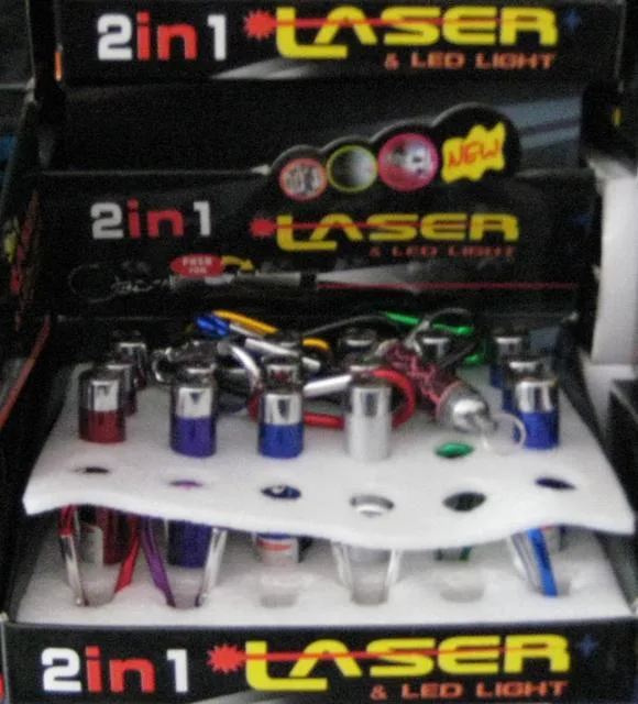 Laser pointer "Key-ring 2 in Laser & Led Light"