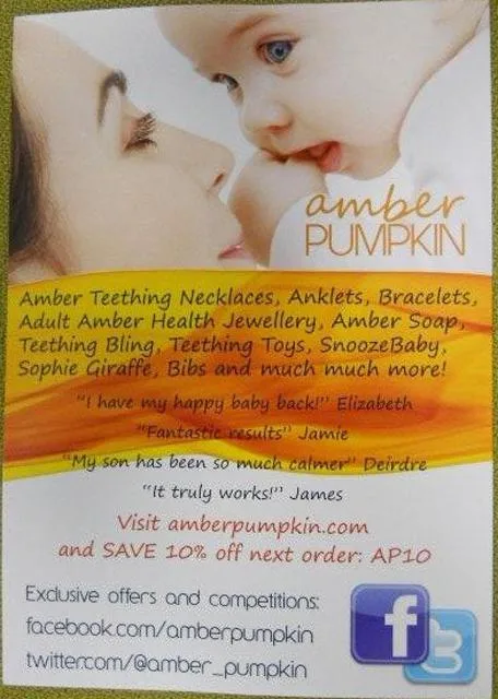 Amber teething necklace