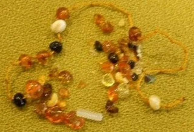 Amber teething necklace