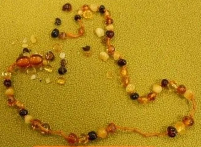 Amber teething necklace