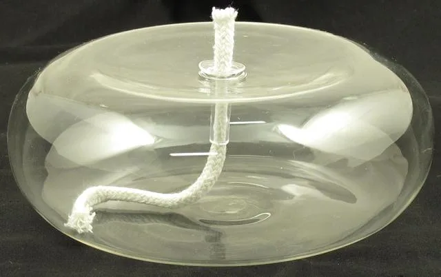 Glass oil lamp