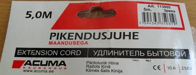 Extension lead