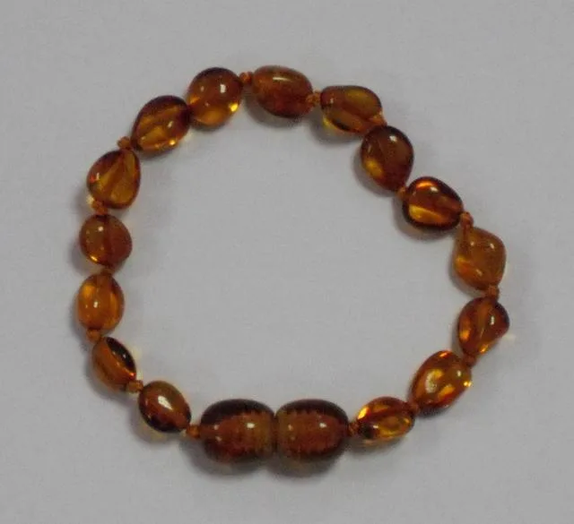 Amber teething necklace and bracelet