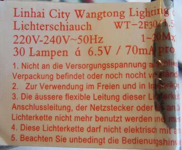 Lighting chain