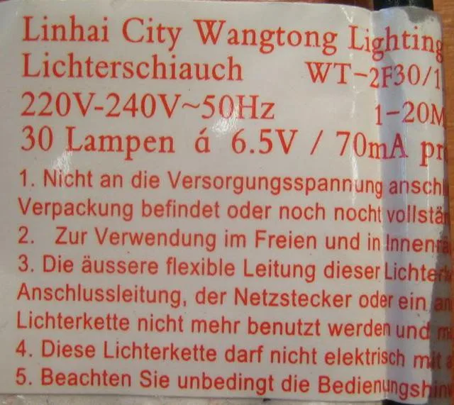 Lighting chain