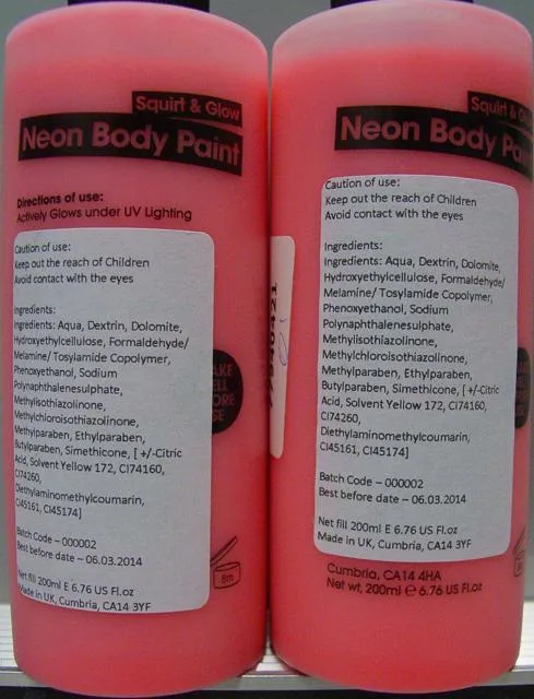 Body paint powder