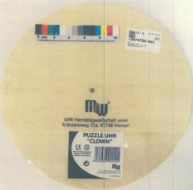 Toy puzzle clock