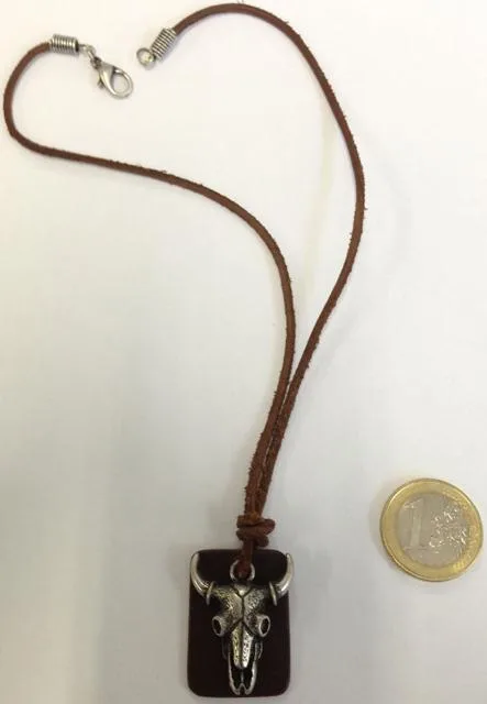 Leather necklace