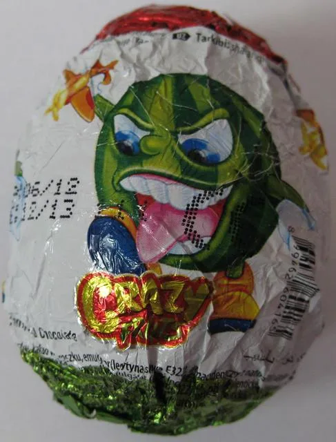 Chocolate eggs with a toy
