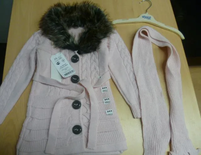 Girls’ cardigan set