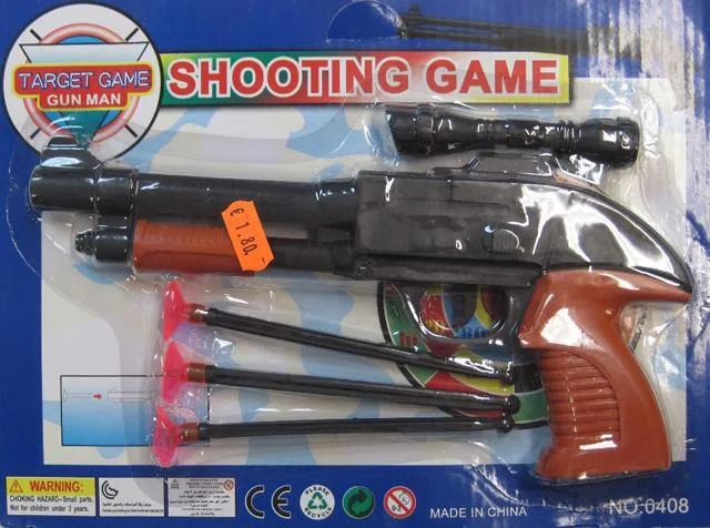 Toy gun with arrows