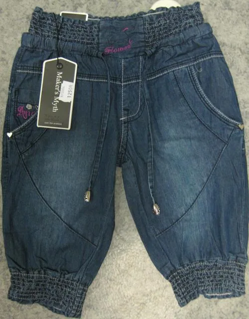 Girls' denim knickerbockers