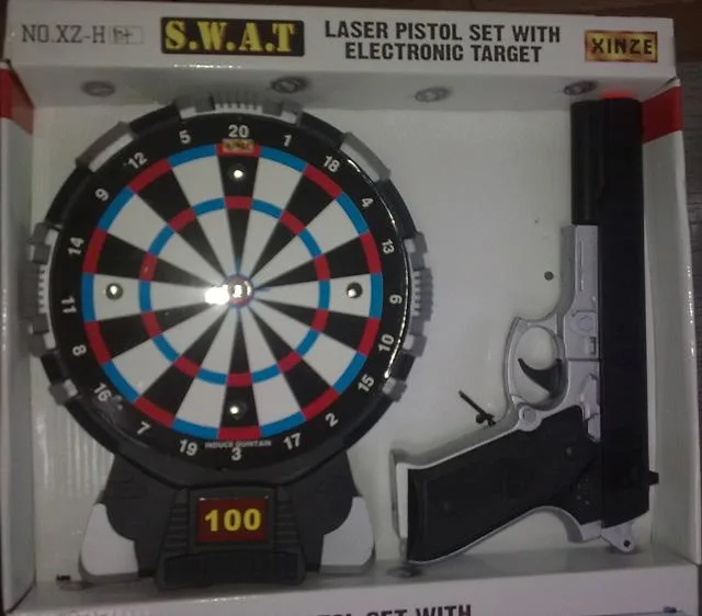 Toy gun with laser