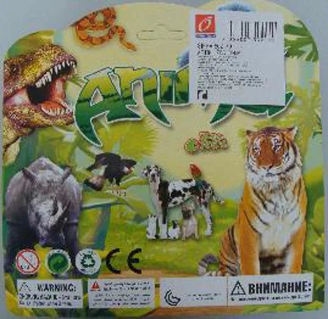 Set of plastic toys