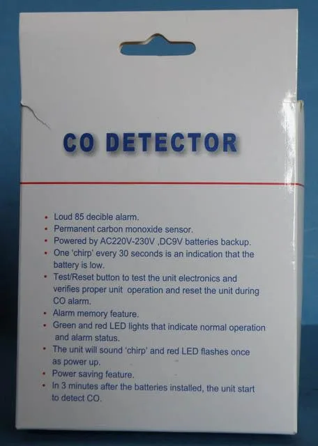 Carbon monoxide detector
