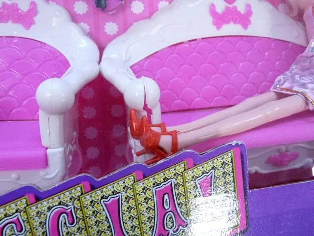 Plastic doll with accessories
