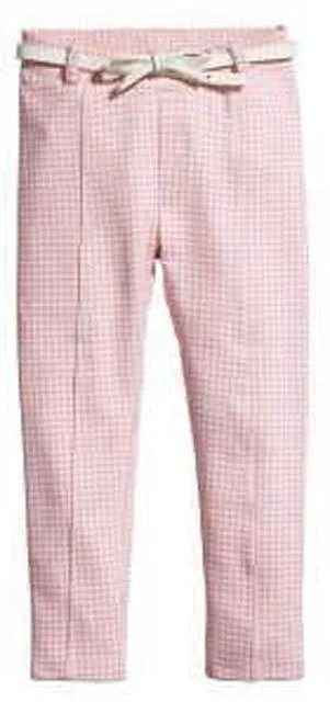 Girl's trousers with plastic belt