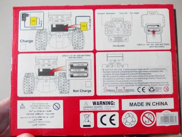 Remote-controlled toy car