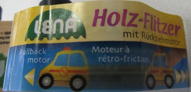 Wooden toy car