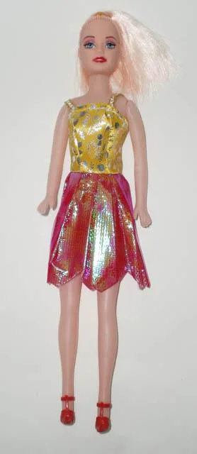 Plastic doll with accessories