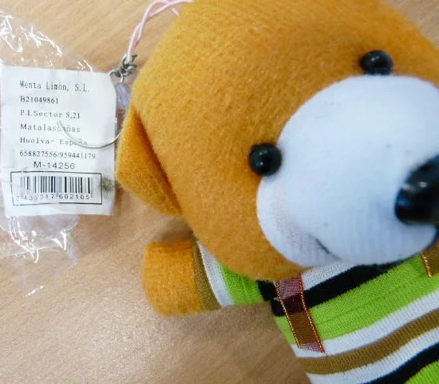 Soft toy with key-ring