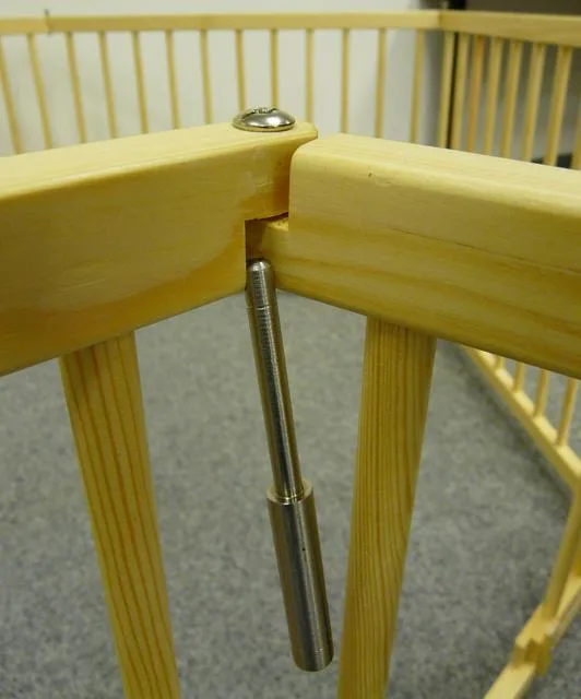 Babies' playpen with a gate
