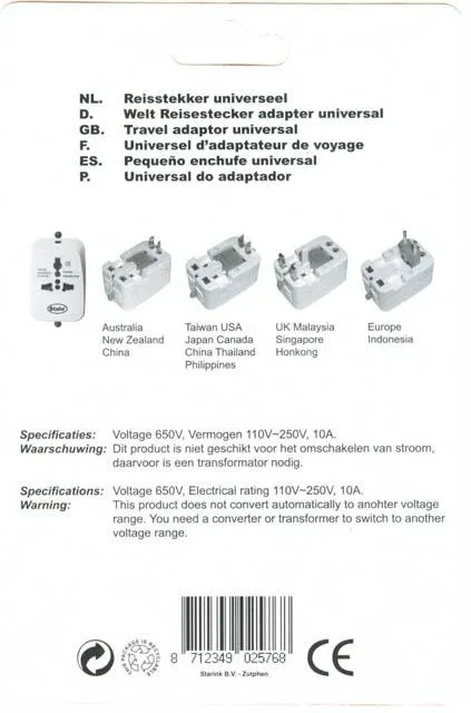 Travel plug adapter