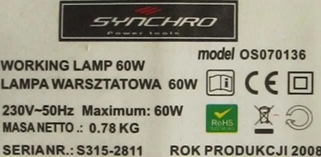 Workshop lamp