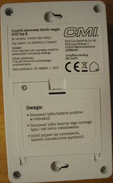 Carbon monoxide detector