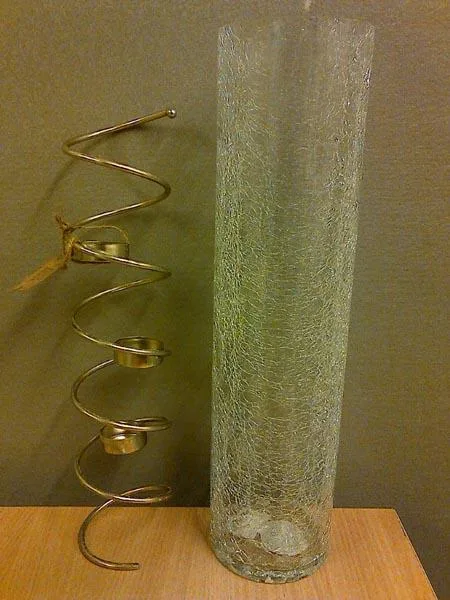 Glass candle-holder