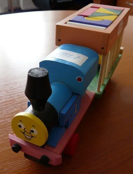 Wooden locomotive