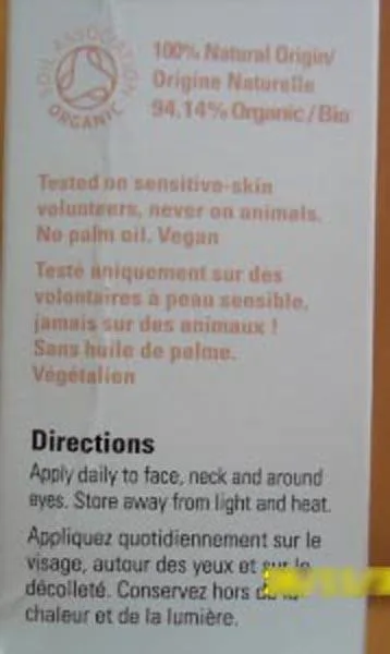 Moisturising face cream