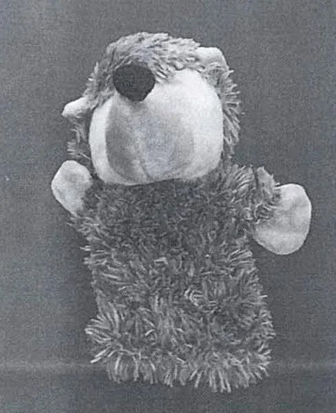 Cloth dolls and hedgehog