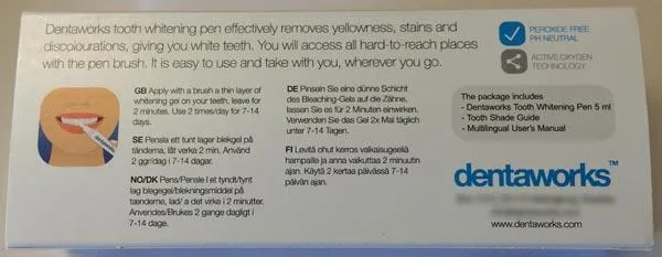 Tooth whitening gel