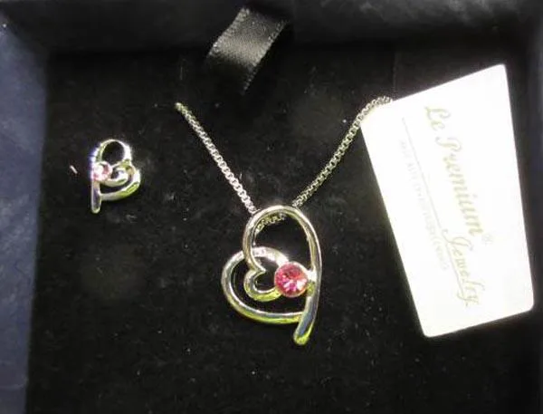 Necklace and earrings