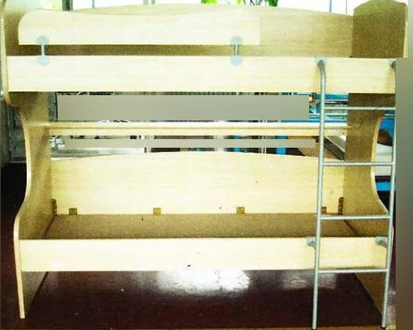 Wooden bunk bed