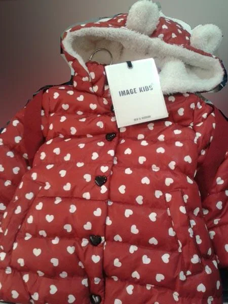 Children's coat with plush backpack