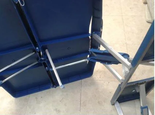 Folding camping table and stools
