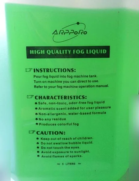 Liquid for machines producing artificial fog